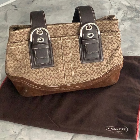 Authentic Coach Signature Chocolate brown bag - Picture 3 of 12